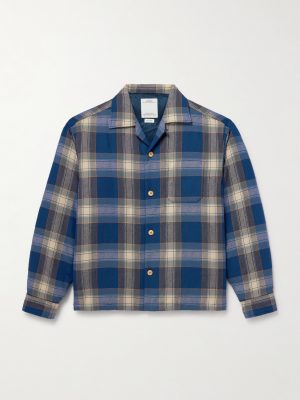 Keesey Checked Wool and Linen-Blend Flannel Down Jacket Keesey Checked Wool and Linen-Blend Flannel Down Jacket