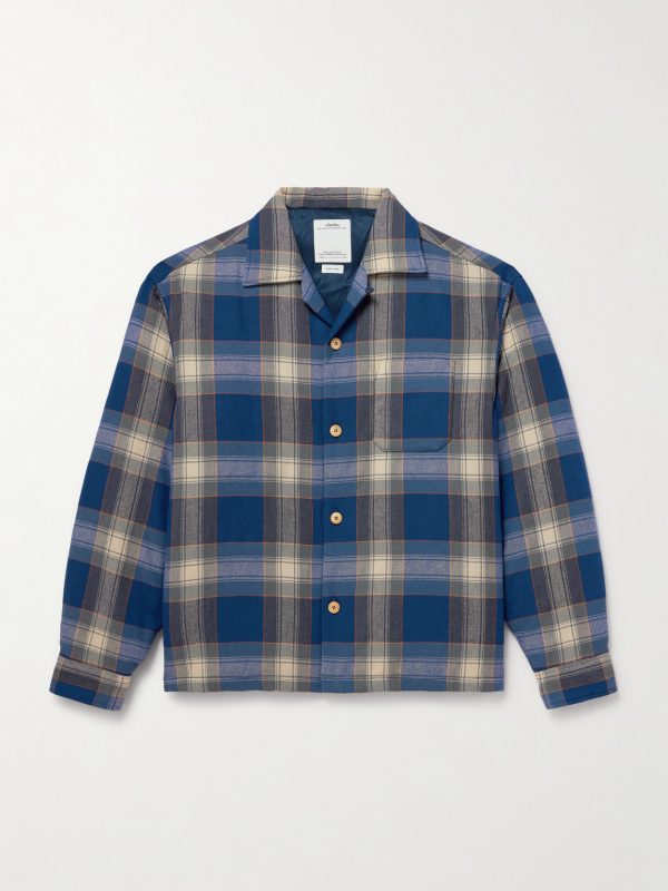 Keesey Checked Wool and Linen-Blend Flannel Down Jacket Keesey Checked Wool and Linen-Blend Flannel Down Jacket