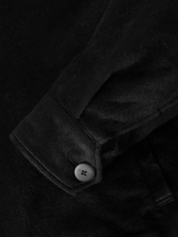 Norad Embroidered Brushed-Silk Blouson Jacket - E1