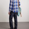 Four Corners Checked Wool and Linen-Blend Shirt - BK