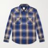 Four Corners Checked Wool and Linen-Blend Shirt