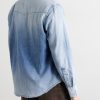 Social Sculpture Logo-Embroidered Denim Shirt - BK Social Sculpture Logo-Embroidered Denim Shirt - BK