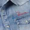 Social Sculpture Logo-Embroidered Denim Shirt - CU Social Sculpture Logo-Embroidered Denim Shirt - CU