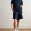 Slim-Fit Pointelle-Knit Organic Cotton Shirt - OU Slim-Fit Pointelle-Knit Organic Cotton Shirt - OU