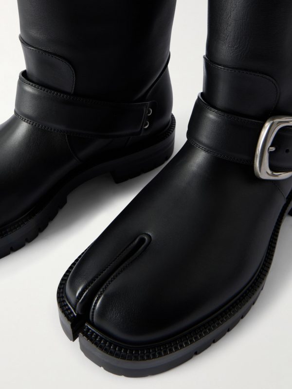 Tabi Split-Toe Buckled Leather Boots - CU Tabi Split-Toe Buckled Leather Boots - CU