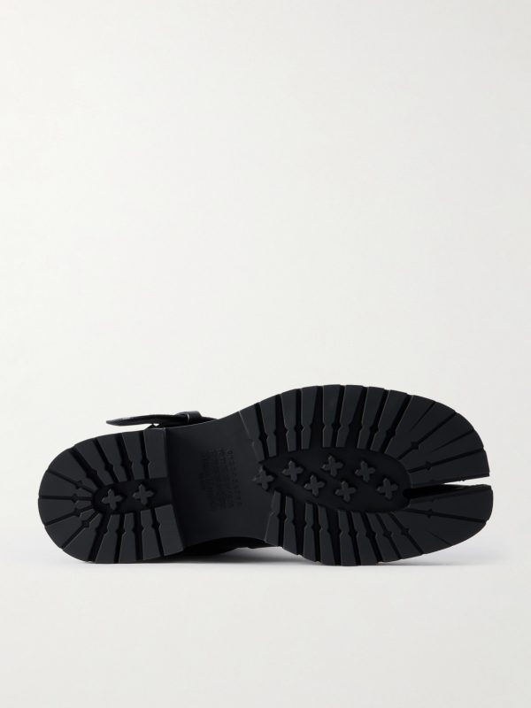 Tabi Split-Toe Buckled Leather Boots - E1 Tabi Split-Toe Buckled Leather Boots - E1