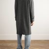 Virgin Wool-Blend Tweed Coat - BK Virgin Wool-Blend Tweed Coat - BK