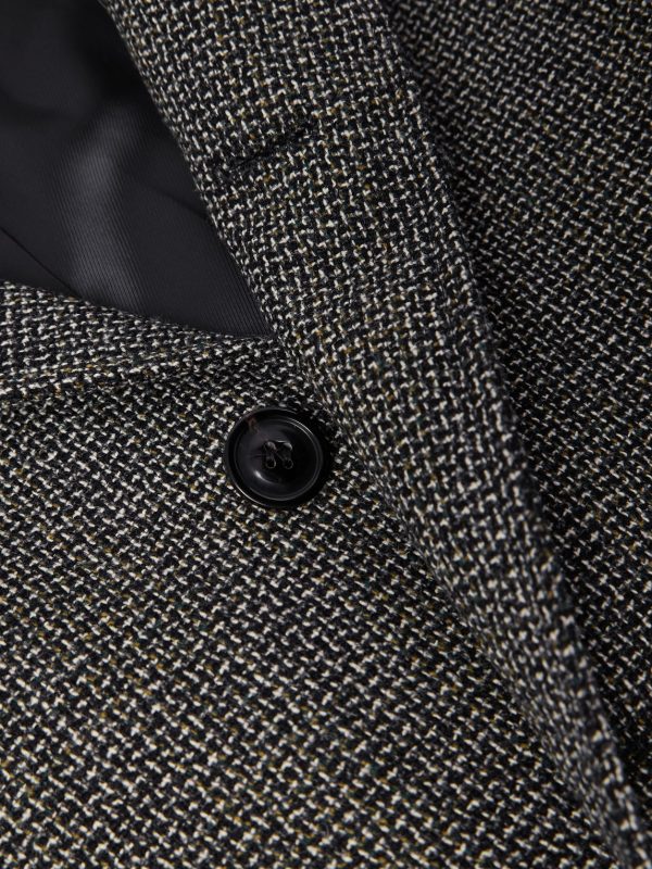 Virgin Wool-Blend Tweed Coat - CU Virgin Wool-Blend Tweed Coat - CU