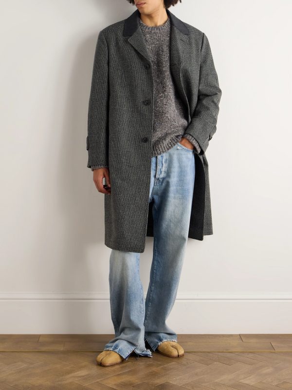 Virgin Wool-Blend Tweed Coat - OU Virgin Wool-Blend Tweed Coat - OU