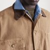 Corduroy-Trimmed Cotton-Canvas Jacket - CU Corduroy-Trimmed Cotton-Canvas Jacket - CU
