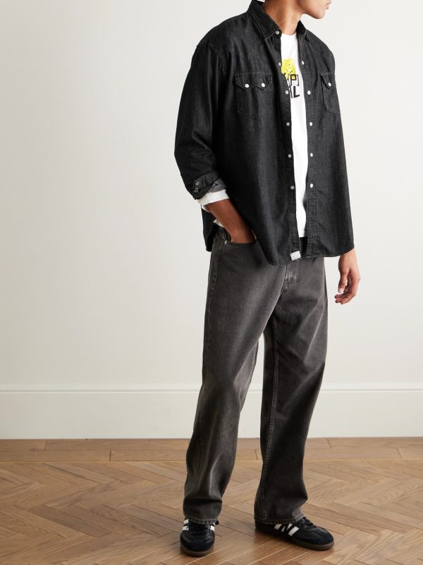 Cotton-Chambray Western Shirt - OU