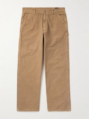 Oxford Painter Straight-Leg Cotton-Twill Trousers