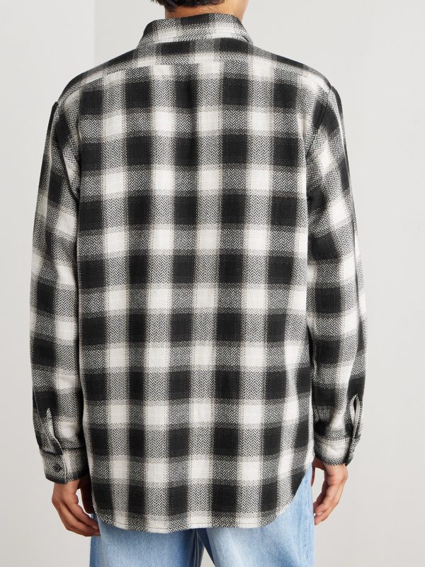 Checked Cotton-Flannel Shirt - BK