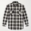 Checked Cotton-Flannel Shirt