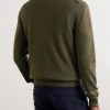 Linton Logo-Embroidered Wool Half-Zip Sweater - BK Linton Logo-Embroidered Wool Half-Zip Sweater - BK