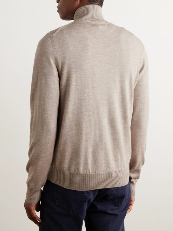 Linton Wool Half-Zip Sweater - BK Linton Wool Half-Zip Sweater - BK
