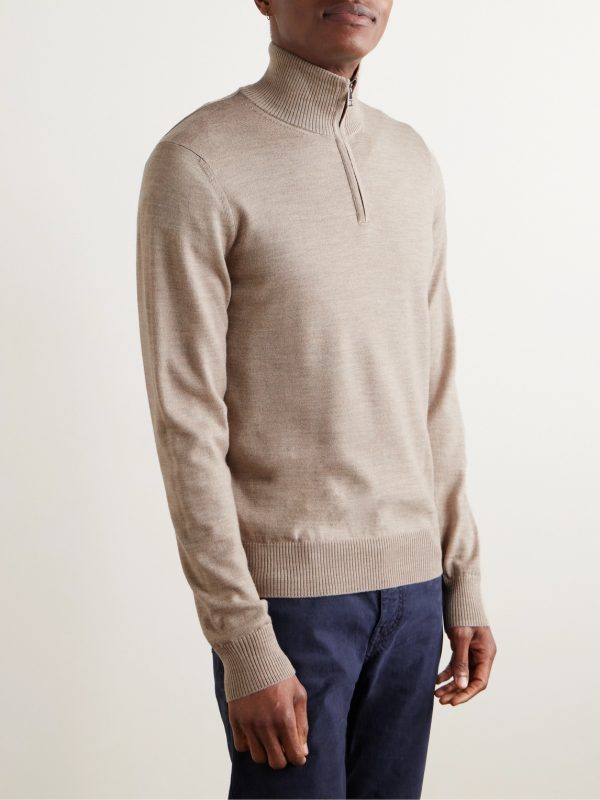 Linton Wool Half-Zip Sweater - FR Linton Wool Half-Zip Sweater - FR
