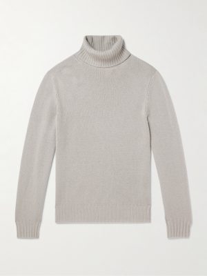 Virgin Wool and Cashmere-Blend Rollneck Sweater Virgin Wool and Cashmere-Blend Rollneck Sweater
