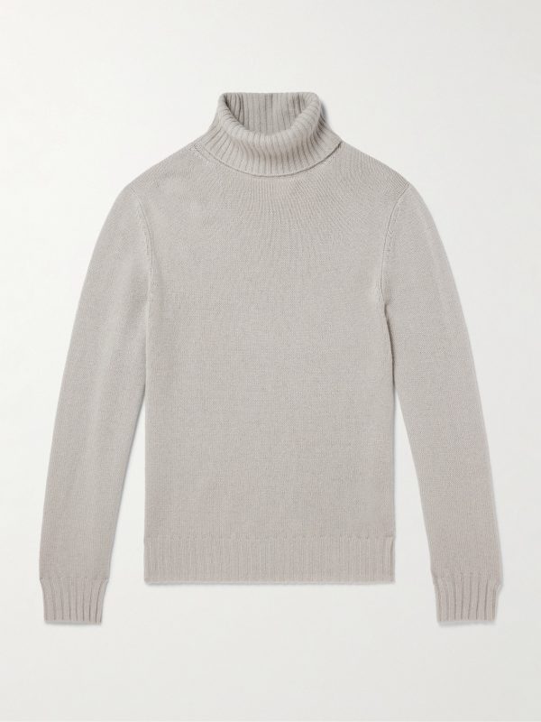 Virgin Wool and Cashmere-Blend Rollneck Sweater Virgin Wool and Cashmere-Blend Rollneck Sweater