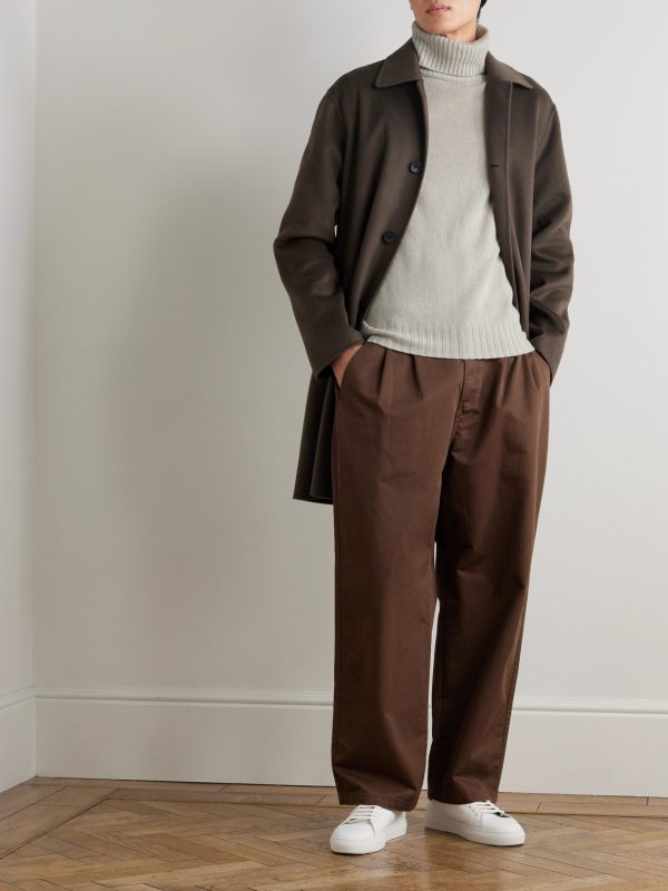 Virgin Wool and Cashmere-Blend Rollneck Sweater - OU Virgin Wool and Cashmere-Blend Rollneck Sweater - OU