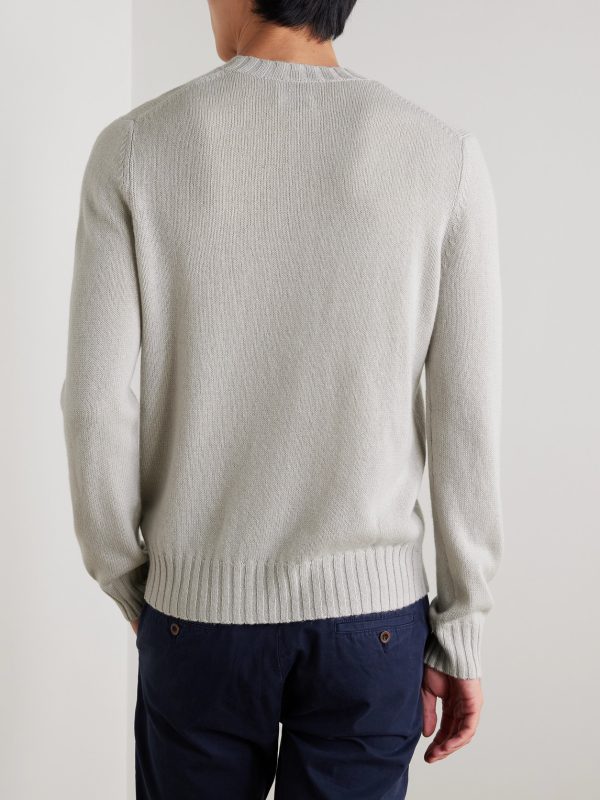 Wool and Cashmere-Blend Sweater - BK