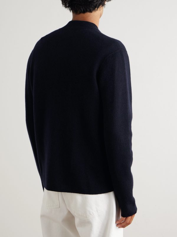 Virgin Wool and Cashmere-Blend Bomber Jacket - BK Virgin Wool and Cashmere-Blend Bomber Jacket - BK