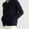 Virgin Wool and Cashmere-Blend Bomber Jacket - FR Virgin Wool and Cashmere-Blend Bomber Jacket - FR