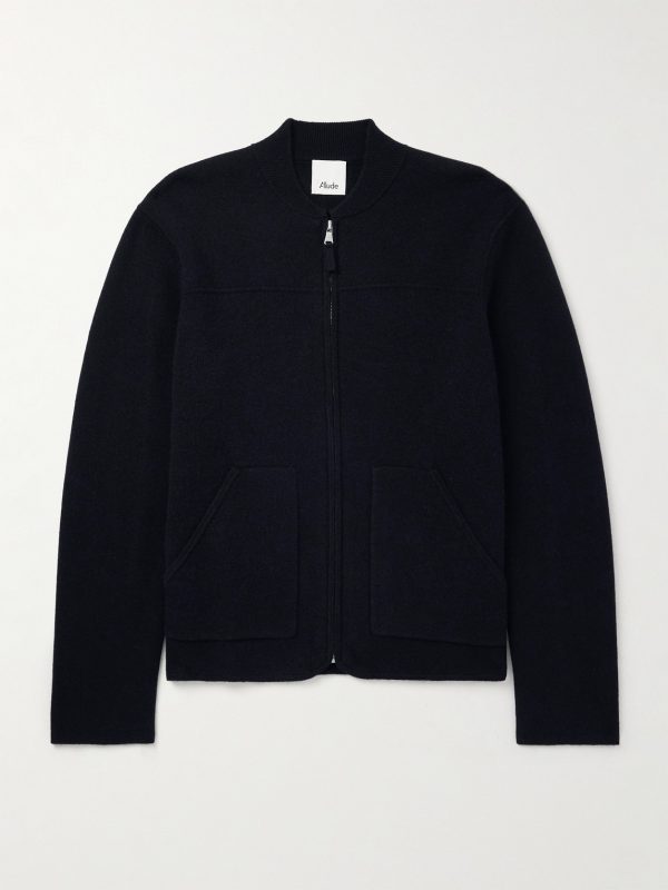 Virgin Wool and Cashmere-Blend Bomber Jacket Virgin Wool and Cashmere-Blend Bomber Jacket