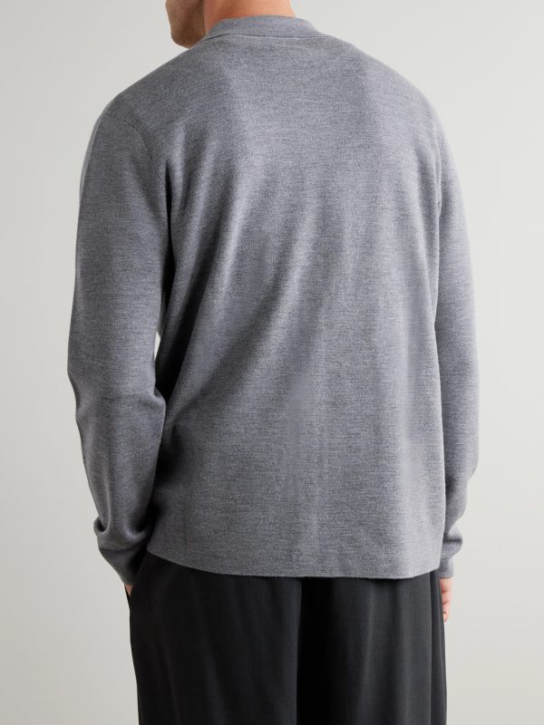 Virgin Wool Cardigan - BK Virgin Wool Cardigan - BK