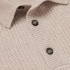Ribbed Virgin Wool and Cashmere-Blend Polo Sweater - CU Ribbed Virgin Wool and Cashmere-Blend Polo Sweater - CU