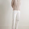 Ribbed Virgin Wool and Cashmere-Blend Polo Sweater - OU Ribbed Virgin Wool and Cashmere-Blend Polo Sweater - OU