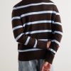 Troyer Striped Wool and Cashmere-Blend Half-Zip Sweater - BK Troyer Striped Wool and Cashmere-Blend Half-Zip Sweater - BK