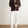 Shawl-Collar Wool and Cashmere-Blend Cardigan - OU