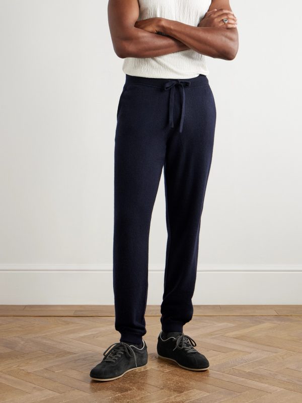 Tapered Wool and Cashmere-Blend Sweatpants - FR Tapered Wool and Cashmere-Blend Sweatpants - FR