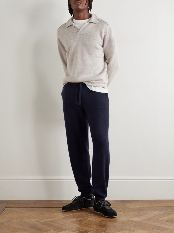 Tapered Wool and Cashmere-Blend Sweatpants - OU Tapered Wool and Cashmere-Blend Sweatpants - OU