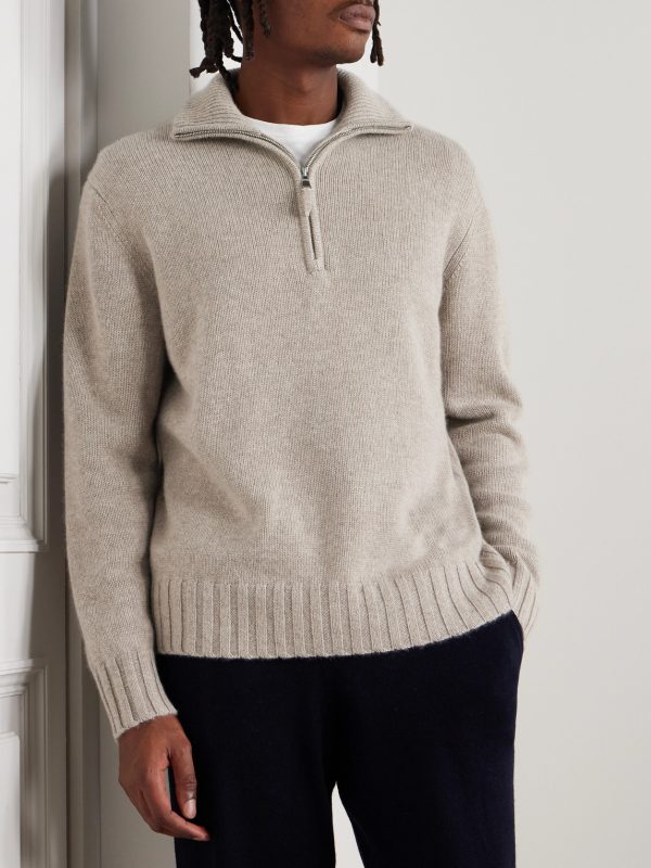 Cashmere Half-Zip Sweater - FR