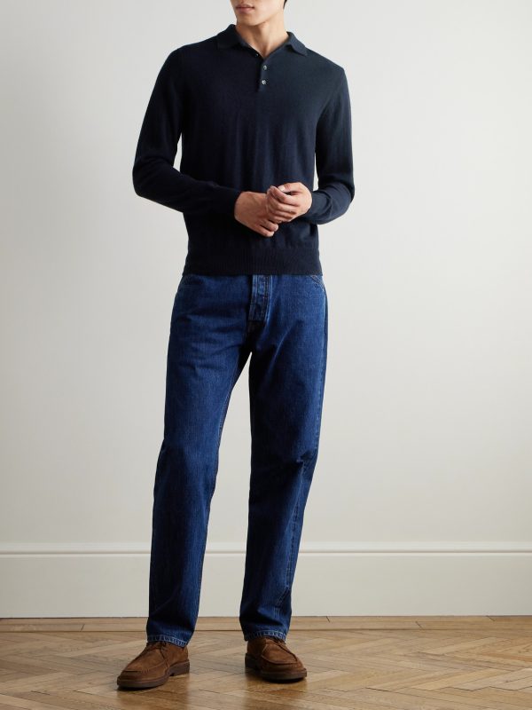 Cashmere Polo Shirt - OU Cashmere Polo Shirt - OU