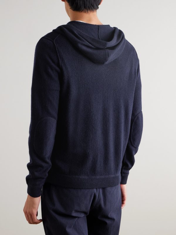 Virgin Wool and Cashmere-Blend Zip-Up Hoodie - BK Virgin Wool and Cashmere-Blend Zip-Up Hoodie - BK