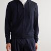 Virgin Wool and Cashmere-Blend Zip-Up Hoodie - FR Virgin Wool and Cashmere-Blend Zip-Up Hoodie - FR