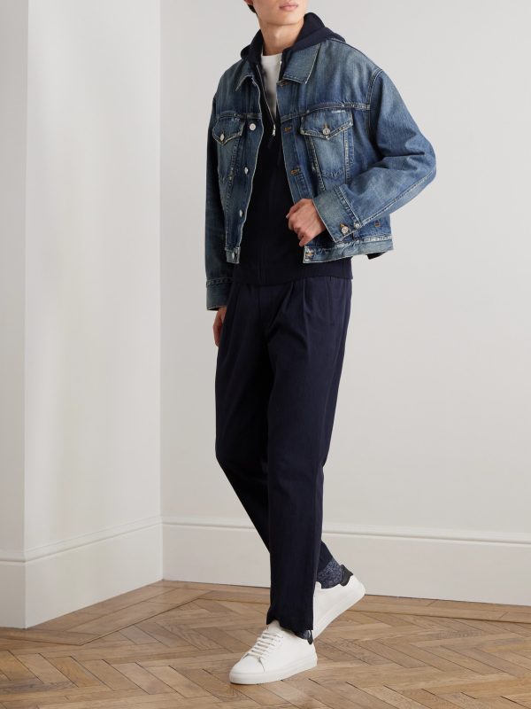 Virgin Wool and Cashmere-Blend Zip-Up Hoodie - OU Virgin Wool and Cashmere-Blend Zip-Up Hoodie - OU