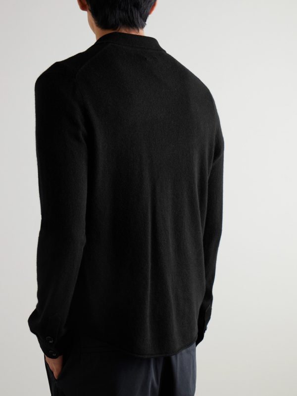 Virgin Wool and Cashmere-Blend Cardigan - BK