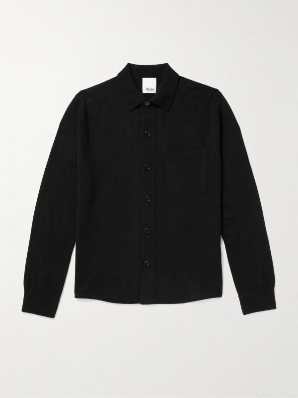 Virgin Wool and Cashmere-Blend Cardigan