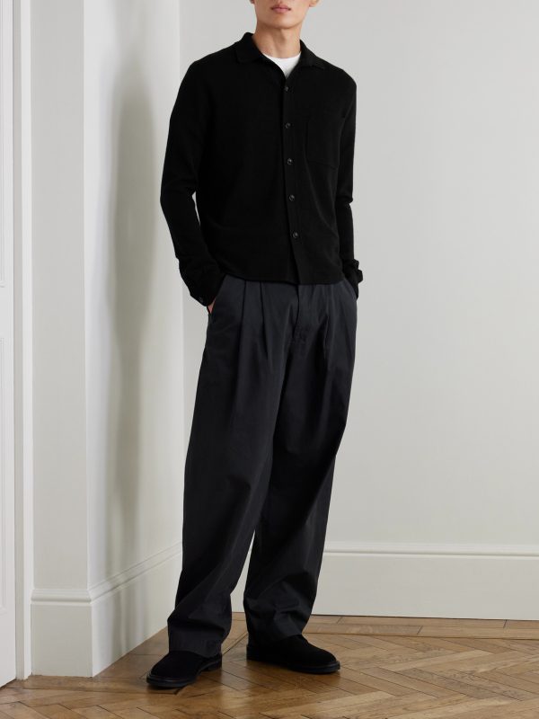 Virgin Wool and Cashmere-Blend Cardigan - OU