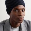 Ribbed Cashmere Beanie - OU
