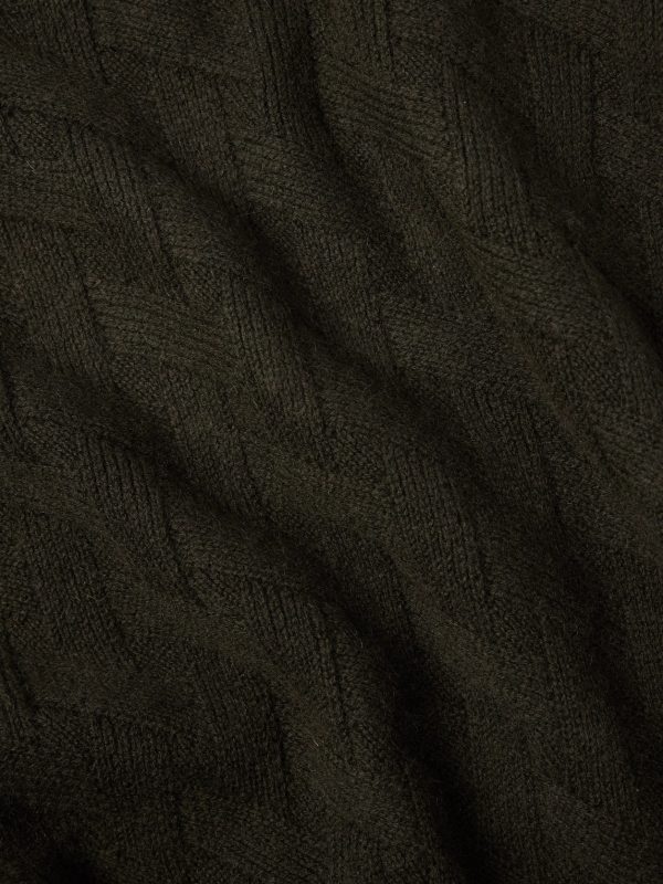 Cable-Knit Wool and Cashmere-Blend Mock-Neck Sweater - CU Cable-Knit Wool and Cashmere-Blend Mock-Neck Sweater - CU