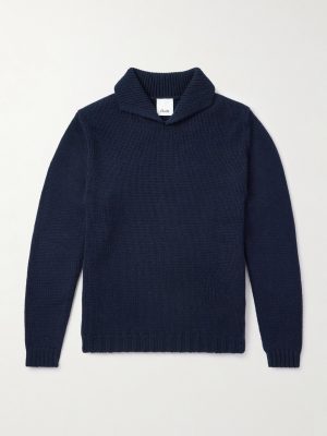Shawl-Collar Virgin Wool and Cashmere-Blend Sweater Shawl-Collar Virgin Wool and Cashmere-Blend Sweater