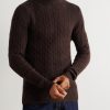 Slim-Fit Cable-Knit Cashmere-Blend Rollneck Sweater - FR Slim-Fit Cable-Knit Cashmere-Blend Rollneck Sweater - FR