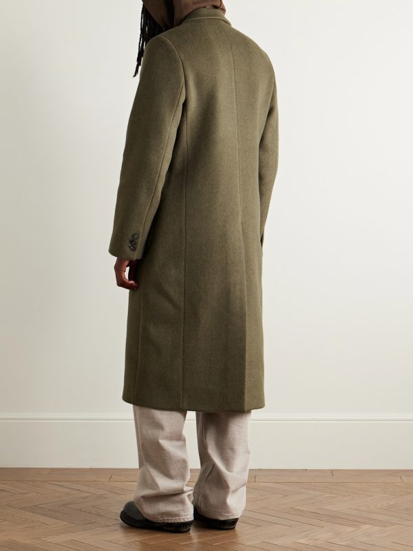 Robe Melton Wool-Blend Overcoat - BK