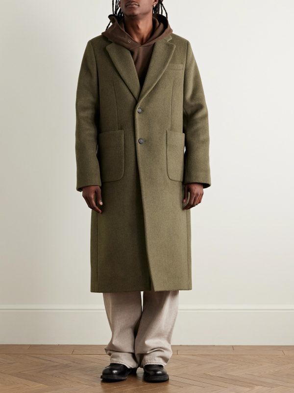 Robe Melton Wool-Blend Overcoat - FR