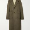 Robe Melton Wool-Blend Overcoat